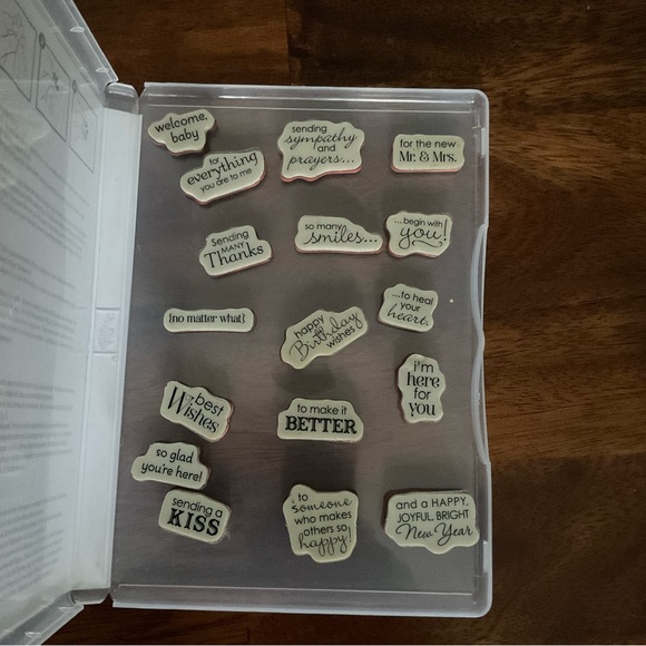 Stampin Up! Petite Pairs  set of 18 clear mount stamp set - Picture 6 of 6